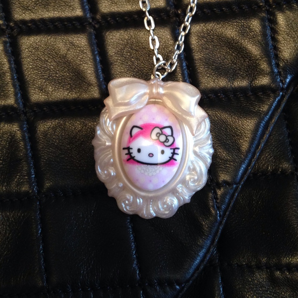 Hello Kitty Pink and White Pendant Necklace